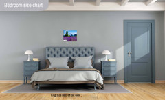 Lavender Dreams: Mt Hood Lavender Fields Landscape Wall Art Flower Print