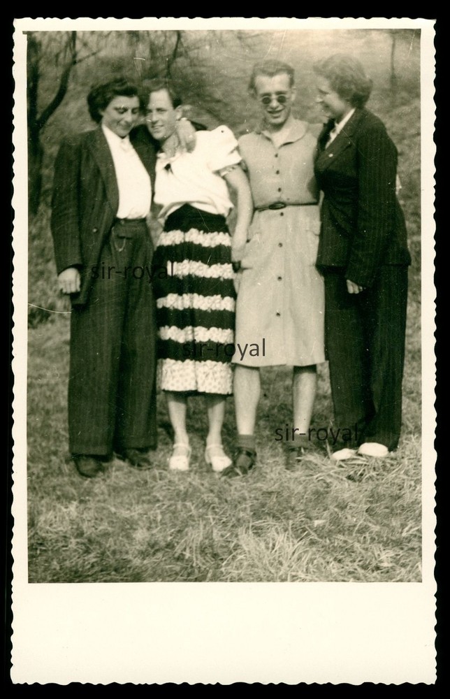Travesty – crossdresser – men in women’s clothing – Jena gay – photo postcard 9x14cm
