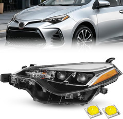 Headlight Assembly Replacement for 2017 2018 2019 Toyota Corolla SE XLE XSE Seda
