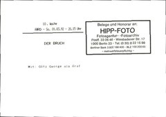 Photo film scene Der Bruch, Götz George, GDR 1988 – 10614914