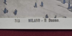 Vintage Black and White Photograph of an Italian Church ‘313 Milano – Il Duomo’