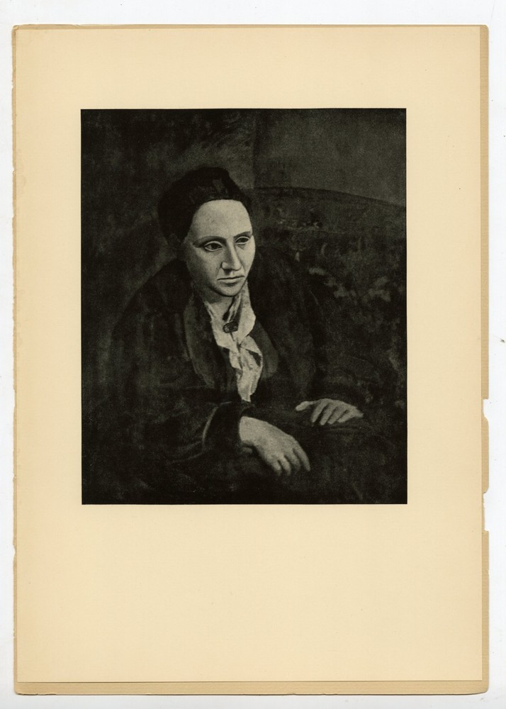Picasso «Portrait – Gertrude Stein» 1913 Camera Work Special MDCCCCXIII Halftone