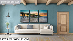 Coastal Awakening: Wrightsville Beach Jonnie Mercers Fishing Pier Metal Wall Art