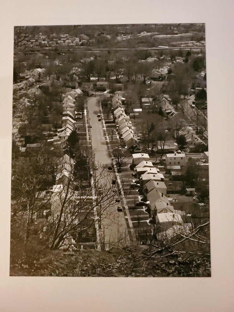 NEIGHBORHOOD STREET ORIGINAL SIGNED ART PHOTO B&W STETTNER VTG MATTE NJ CAMERA