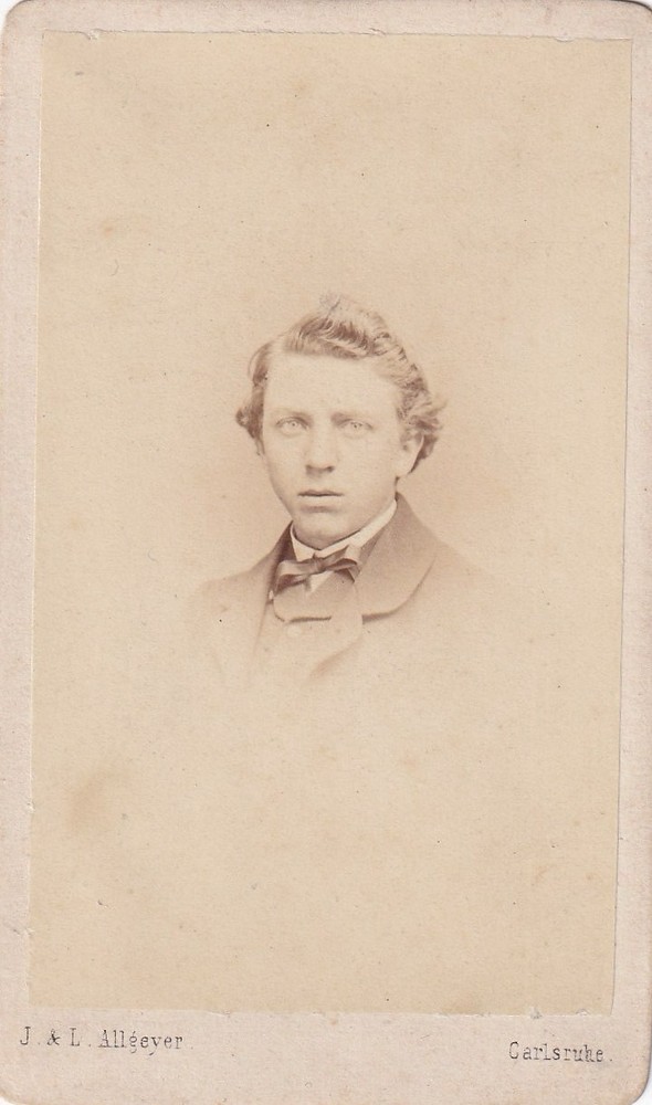 Allgeyer CDV – male portrait – Karlsruhe 1866