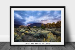 Taos Mountain Photography Print: New Mexico Rocky Mountain Landscape Photo