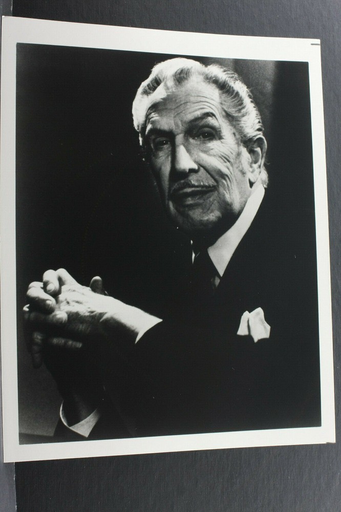 Very Mature Vincent Price Head Shot – 8×10″ Photo Print-Vintage L1174C
