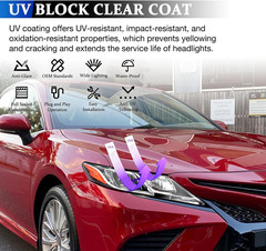 Headlight Assembly Compatible with 2018-2023 Toyota Camry L/LE/SE Sedan OEM LED