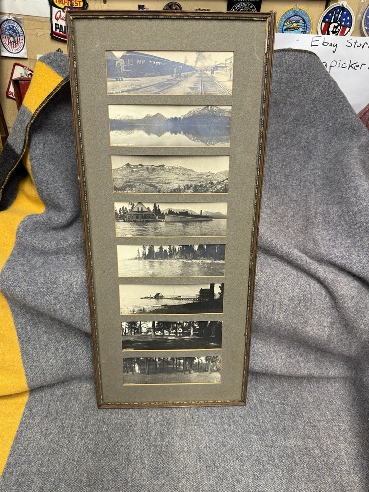 RARE Early 1899-1905 Cabinet Cards Photos of the TALLAC ESTATE, LAKE TAHOE CA.