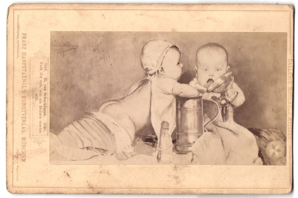 Photography Franz Hanfstaengl, Munich, painting: early practice what a master