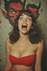 5 ~ 4X6 Glossy HORROR Fine Art ‘ SCREAM QUEEN ‘ Photo FANTASY Set ! 211359078