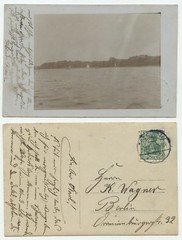 02863 – Photo of Lake with Sailboats as Postcard – expired Berlin 1911