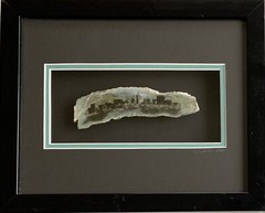 Cynthia Biles – San Francisco Skyline on sliced rock, matted and framed 2013