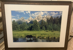 Henry H Holzwarth Signed Limited Edition Moose Print 121/950 Large Framed