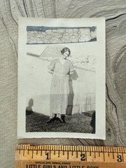 WEIRD DOUBLE EXPOSURE Original Black and White Photo 2 1/2″ X 3 1/2″