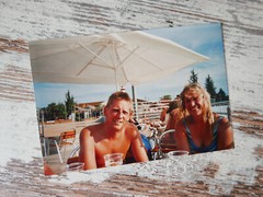 «CAMPING SITE»: PHOTO, COLOUR PHOTO, HOLIDAY, WOMAN, MAN, «SOUTH», TRAVEL, COUPLE, FASHION!