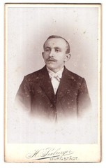 Photograph H. Seeburger, Burgstädt, portrait charming young man with bow tie
