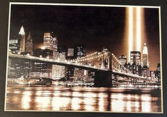 Lot Of 3 Matted Photo Prints Of NYC New York City Skyline 9/11 Twin Towers 8×10
