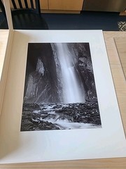 John Wimberley, Waterfall Franz Joseph New Zealand 1985 14 by 19 Inches Vintage