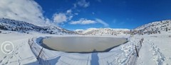 Photo Digital Product Illustration. Snow in Israel. Israel, Hermon mountain.