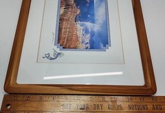Signed James Thomson Wood Framed Photograph Rainbow Grand Canyon Snapshot 15×12