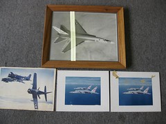 Mixed Lot of 4 Military Photos, 1 with Frame