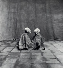 1984 Irving Penn 2 Men In White Masks Cuzco Peru 1948 Art Photo Engraving
