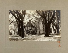 Signed Rudolf EICKEMEYER Ruins of a Building, 1921 Silver Print Photo