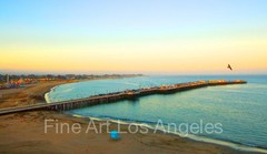 «Santa Cruz Wharf Sunset», California, 16×20″ Neil Reichline Photo