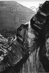Book Plate Ansel Adams B/W 7.5 X 5″ Waterfall, Zion Natl Park, Utah, 1947