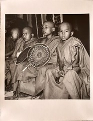 Black And White Photograph 11” X 14” Mini Monks In Burma Signed Original Asia