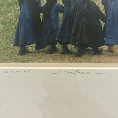 BILL COLEMAN AMISH PHOTOGRAPHER SIGNED ARTIST PROOF ‘LIL’ MOTHERS’