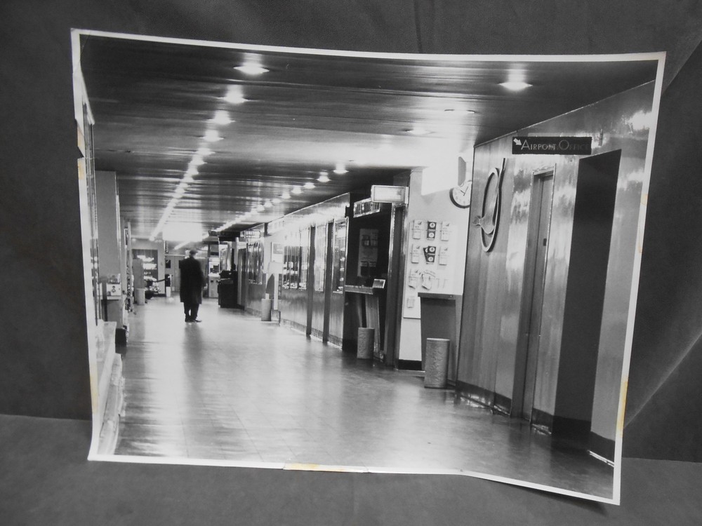Vintage Eames Era Airplane Airport Airline Interior Art Photograph Photo Picture