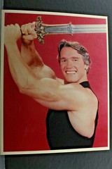 Arnold Schwarzenegger with Sword – 8×10″ Photo Print-Vintage L1162A