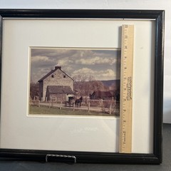 Authentic Signed Print Amish No 399 Artist Proof By Bill Coleman, Framed 14×17