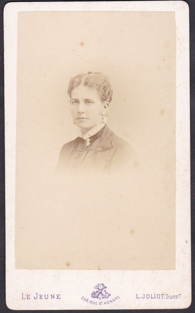 Madame de Beausejour Nobility Noblesse Portrait Le Jeune CDV Photo 1860