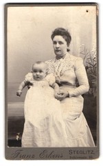 Photograph Franz Erkens, Steglitz, Schlossstr. 85, Portrait Mother Showing Her Ne