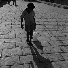 Photo Print On Baryte Paper Child Greece 1960 50X50cm