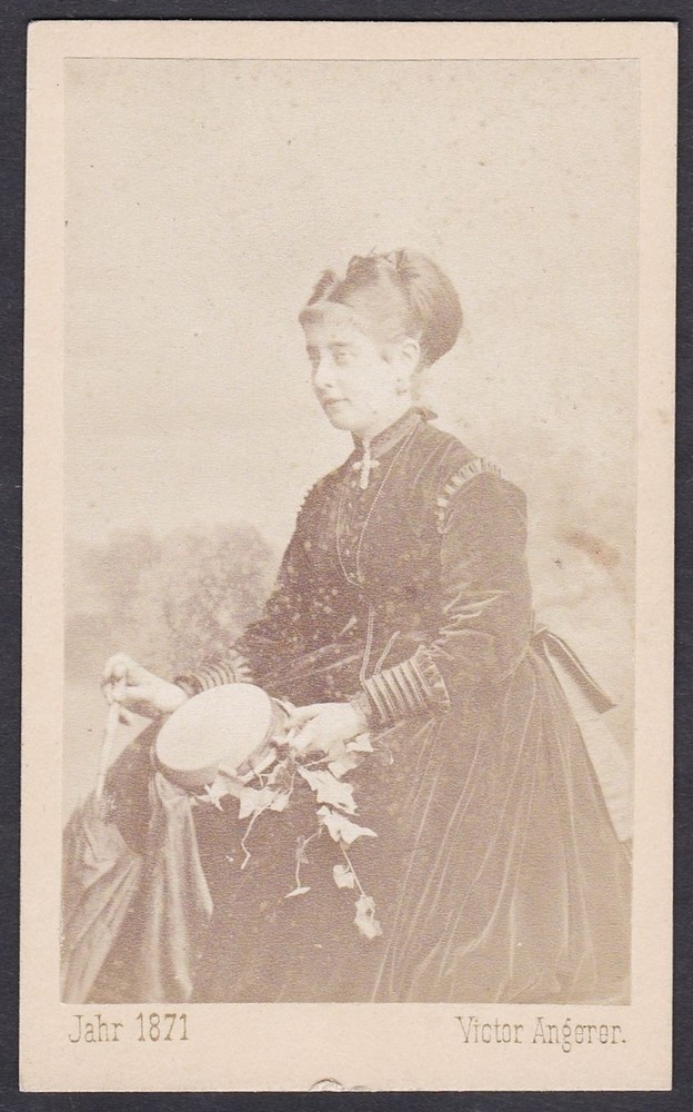 Pauline Lucca Opera Singer Soprano Vienna Portrait CDV Photo Angerer 1871