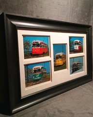 Kenosha Wisconsin Streetcar Electric Rail Car Photography Collage 18x 28″ Signed