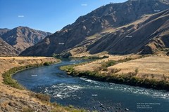 Snake River above Pittsburg Landing Hell’s Canyon Idaho Photo Poster Print HC04