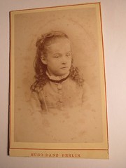 Berlin – November 1877 – Käthe Moser as Girl 9 3/4 Years Old Portrait / CDV