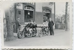 Z6979 Photo 1930s Motorcycle Vintage Bike Krad License Plate