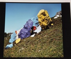 Lourdes Grobet, Untitled (Painted Rock Formation), Cibachrome Print, 1986