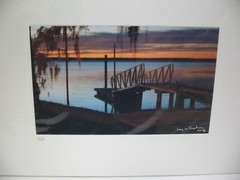 MATTED PHOTOGRAPHY Sunset Pier A/P 13×17 by Larry Santucci