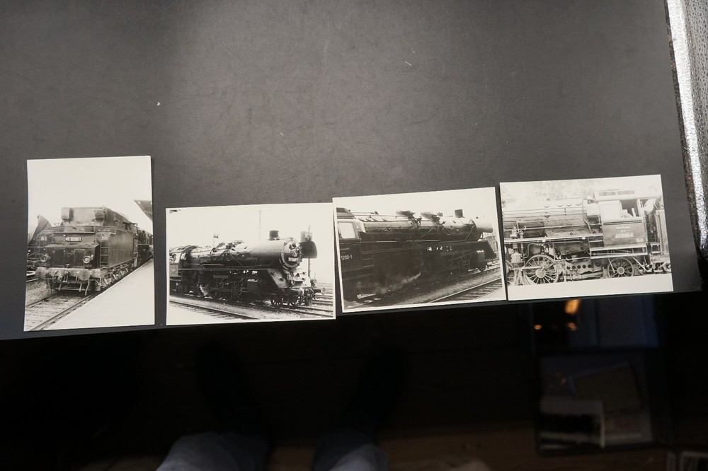 Photo Bundle Lot Steam Locomotive Railway Train GDR Bad Kleinen 41 Platform Track Pictures