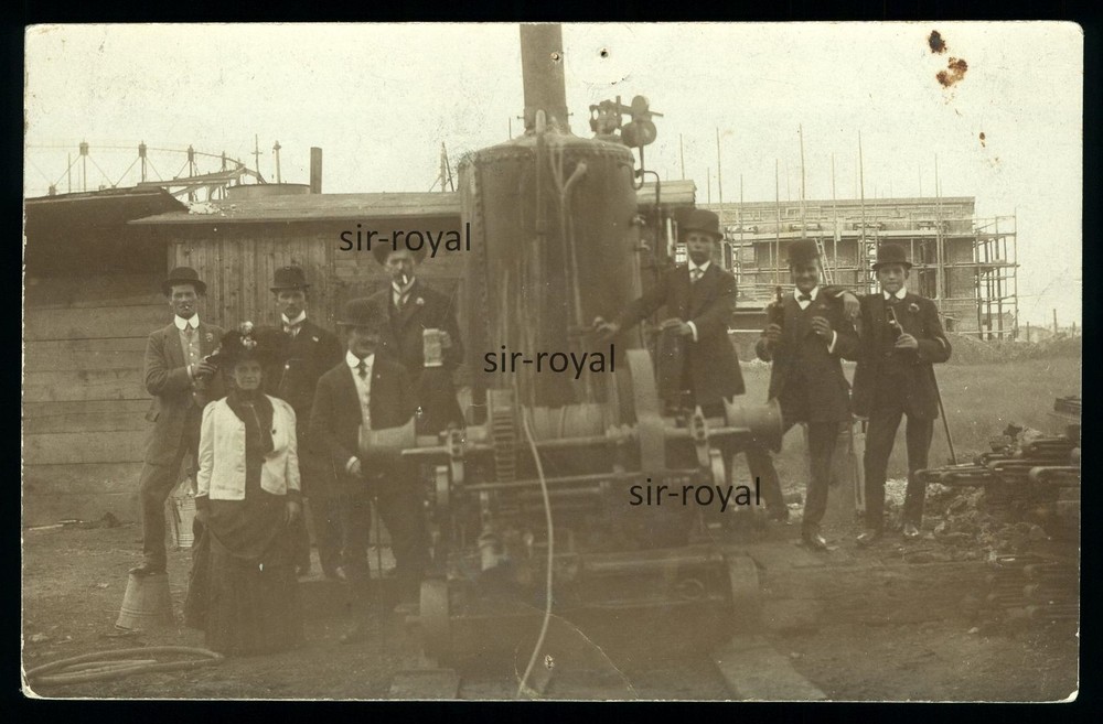 Large Machine – Industrial Engineering Craft Profession 1890s 1900s – Photo Postcard 14x9cm
