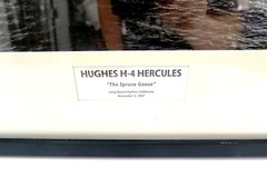 HUGHES H-4 HERCULES «The Spruce Goose» Framed & Matted Photograph 25.5″ x 19.25″
