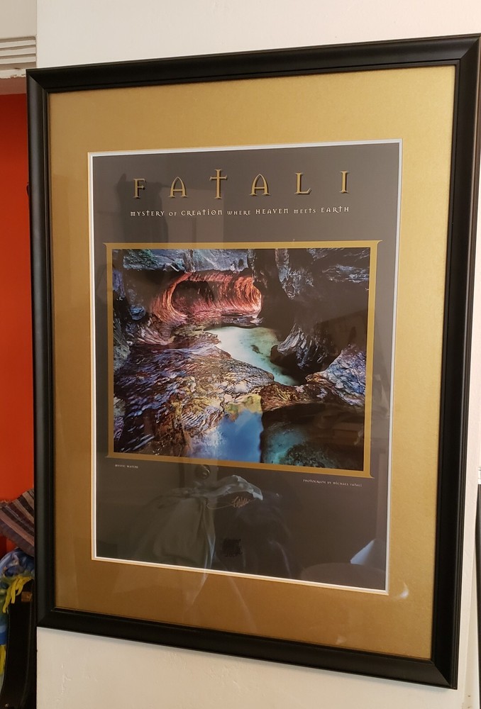 SIGNED Lithochrome Print MYSTIC WATERS Michael Fatali 21.5″x29″ Frame NICE!