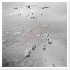 Photo Of Vietnamese Paratroopers Jumping 1963 Vietnam War Tay Ninh Province